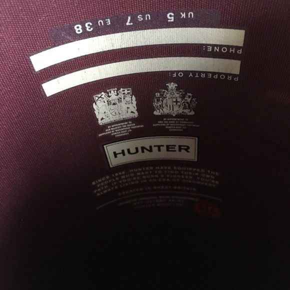 **SOLD** Hunter tall boots - Picture 5 of 7